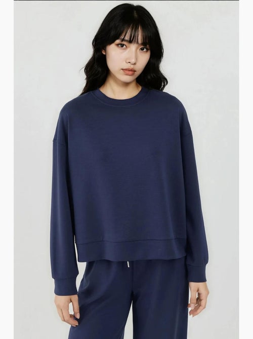 Sweatshirt básica modal touch hiccup - Kiabi