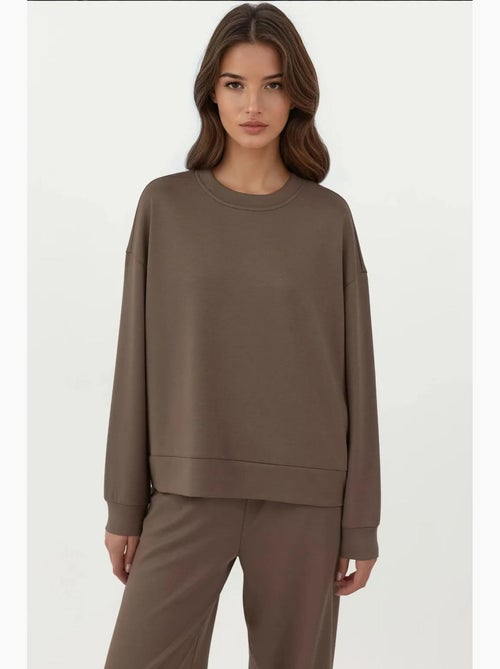 Sweatshirt básica modal touch hiccup - Kiabi