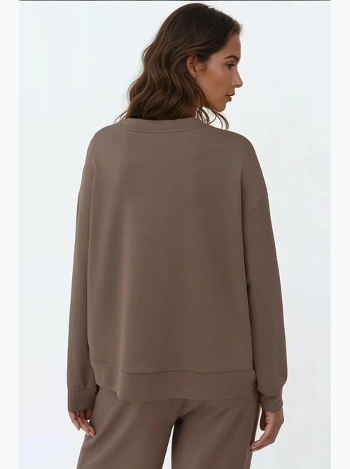 Sweatshirt básica modal touch hiccup - Kiabi