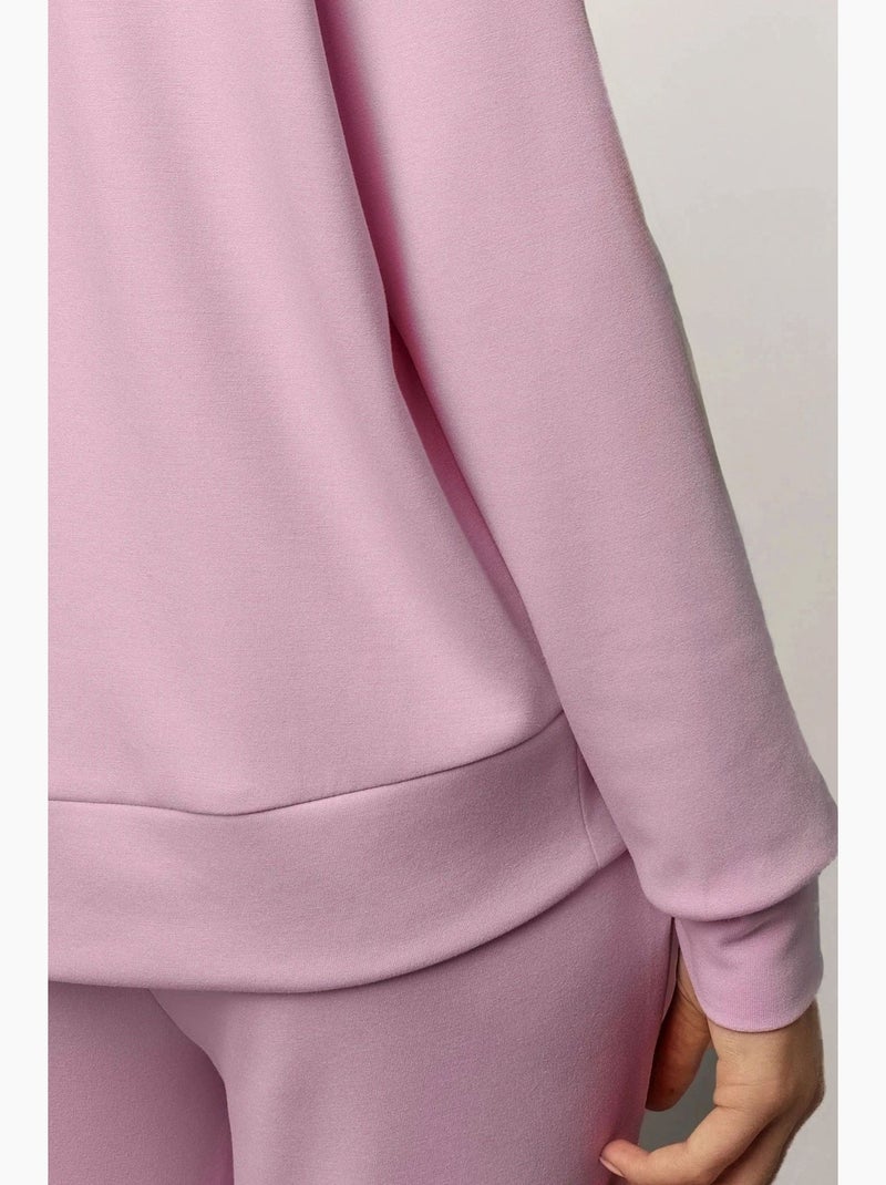 Sweatshirt básica modal touch hiccup Rosa doce - Kiabi