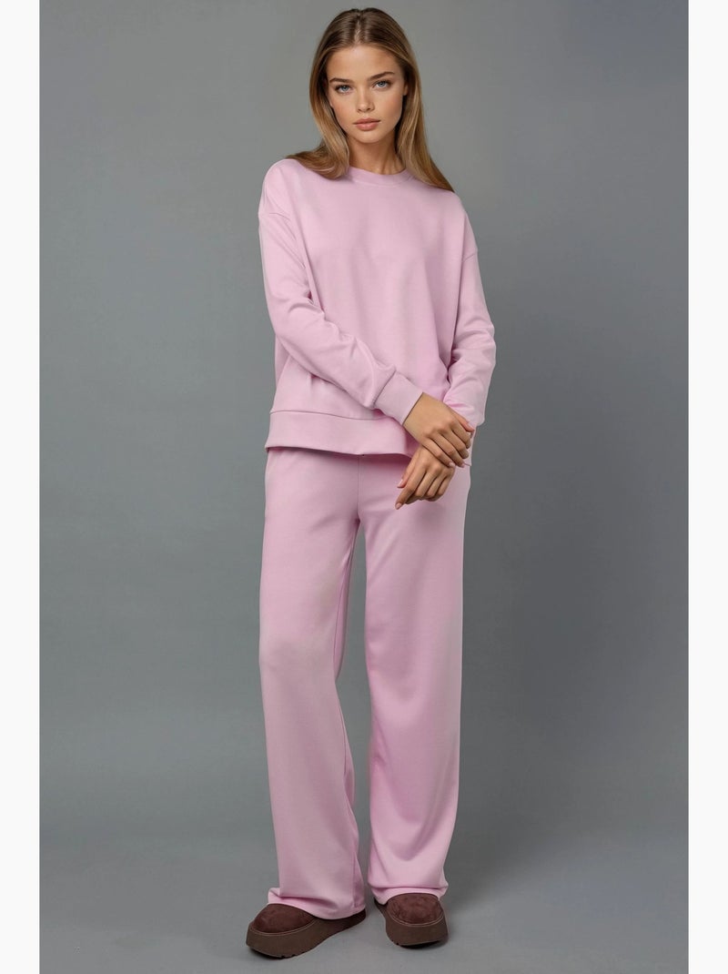 Sweatshirt básica modal touch hiccup Rosa doce - Kiabi