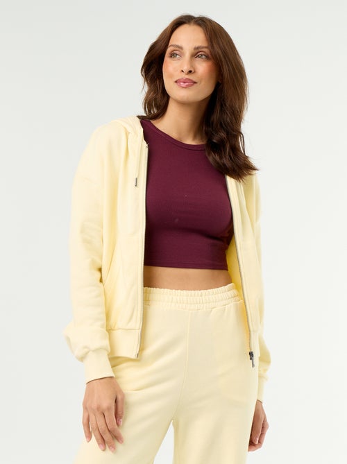 Sweatshirt básico em moletão leve - Kiabi Sweatshirt básico em moletão leve - Kiabi