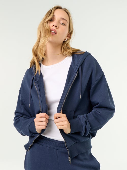 Sweatshirt básico em moletão leve - Kiabi