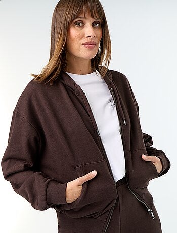 Sweatshirt básico em moletão leve