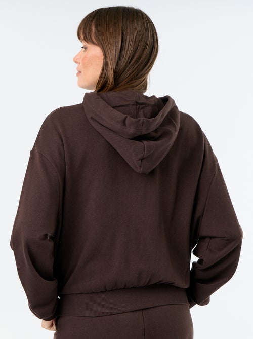Sweatshirt básico em moletão leve - Kiabi