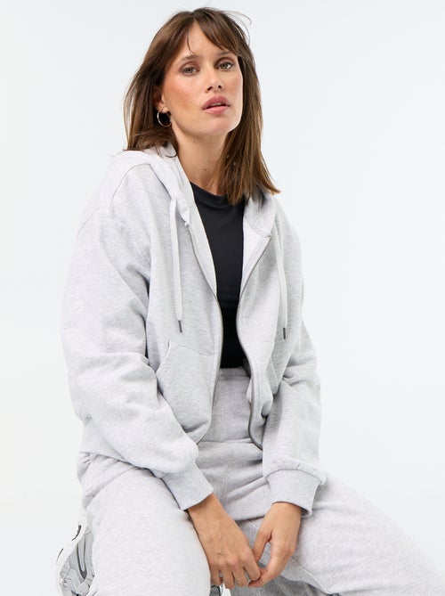 Sweatshirt básico em moletão leve - Kiabi