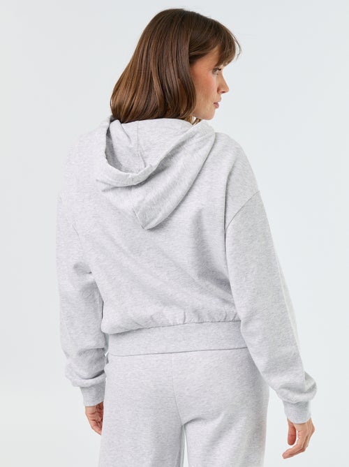 Sweatshirt básico em moletão leve - Kiabi