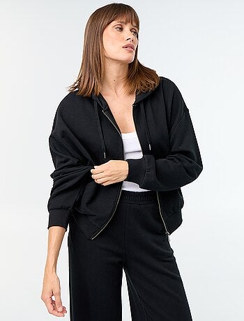 Sweatshirt básico em moletão leve