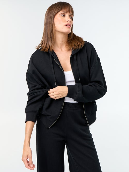 Sweatshirt básico em moletão leve - Kiabi