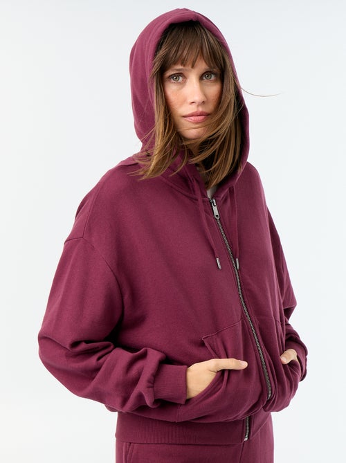 Sweatshirt básico em moletão leve - Kiabi