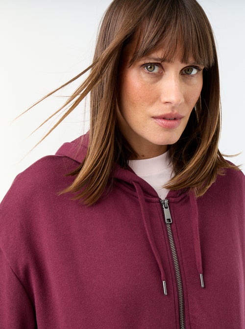 Sweatshirt básico em moletão leve - Kiabi