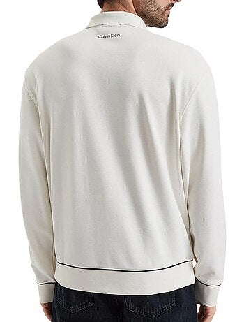 Sweatshirt bege de homem calvin klein jeans terry