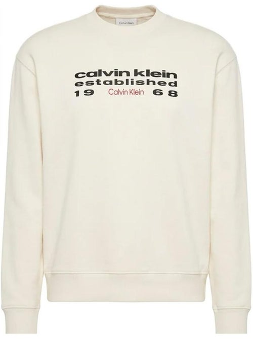 Sweatshirt bege masculina calvin klein jeans terry stckd - Kiabi Sweatshirt bege masculina calvin klein jeans terry stckd - Kiabi
