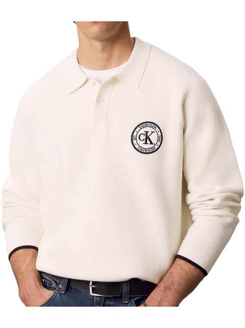 Sweatshirt bege masculino calvin klein jeans varsity - Kiabi Sweatshirt bege masculino calvin klein jeans varsity - Kiabi