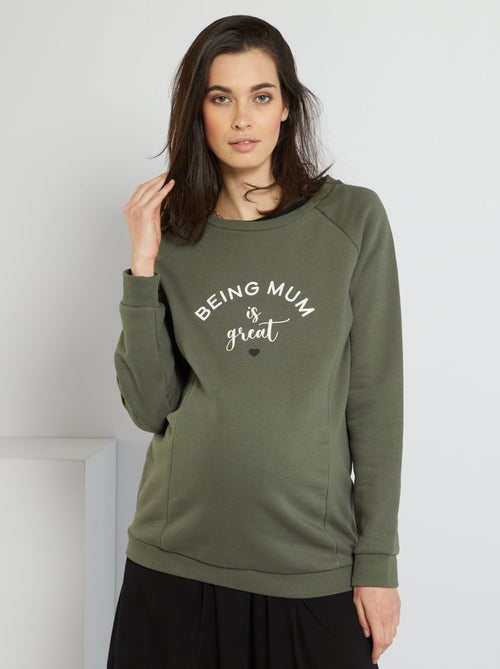 Sweatshirt 'Being mum is great' - Kiabi