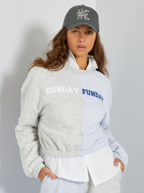 Sweatshirt bicolor 'Brooklyn' - Kiabi