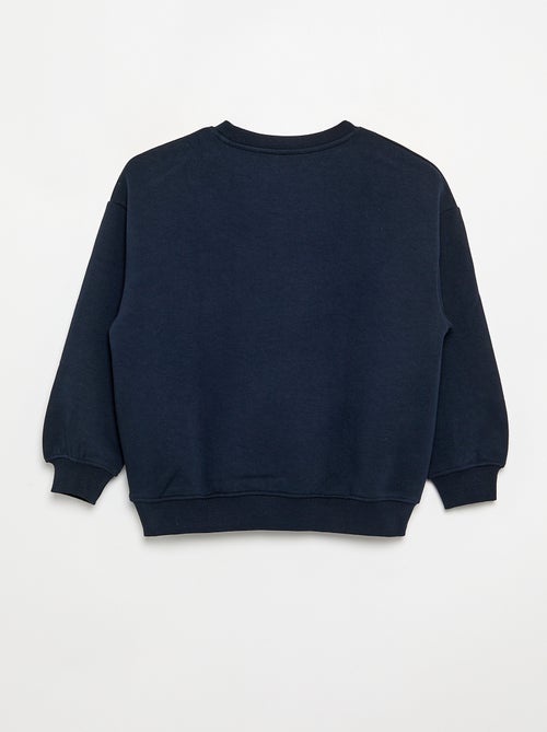 Sweatshirt bicolor de manga comprida - Kiabi