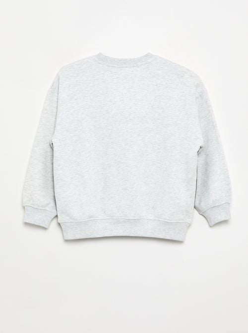 Sweatshirt bicolor de manga comprida - Kiabi