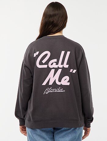 Sweatshirt 'Blondie' com estampado nos dois lados