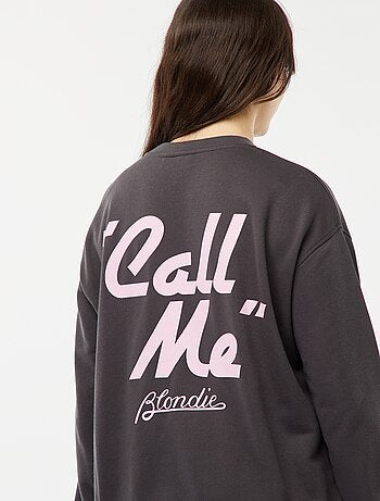 Sweatshirt 'Blondie' com estampado nos dois lados