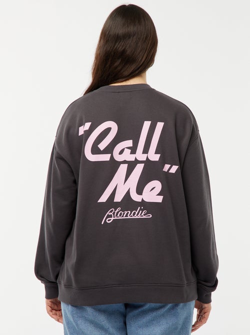 Sweatshirt 'Blondie' com estampado nos dois lados - Kiabi
