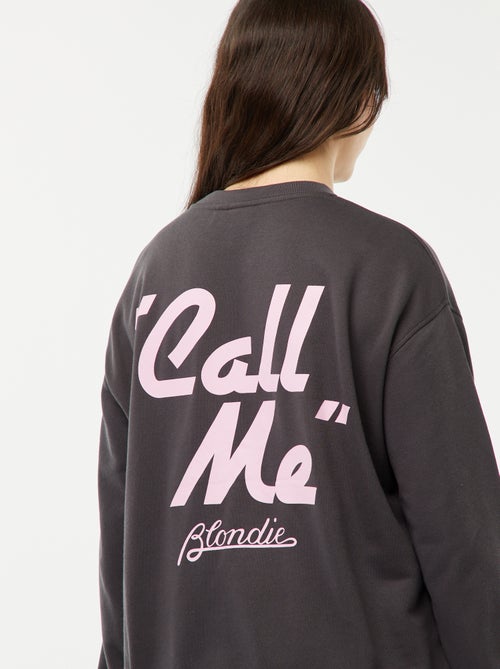 Sweatshirt 'Blondie' com estampado nos dois lados - Kiabi