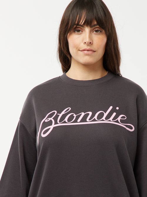 Sweatshirt 'Blondie' com estampado nos dois lados - Kiabi