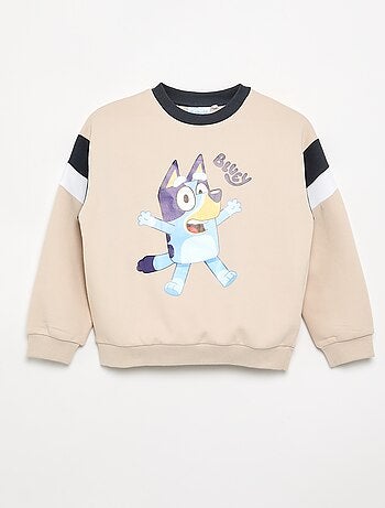 Sweatshirt 'Bluey' com gola contrastante