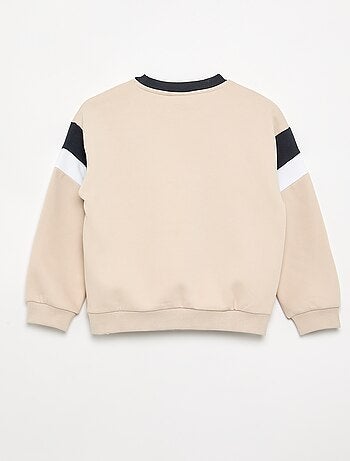 Sweatshirt 'Bluey' com gola contrastante