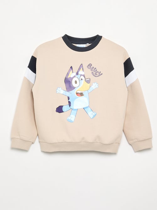Sweatshirt 'Bluey' com gola contrastante - Kiabi