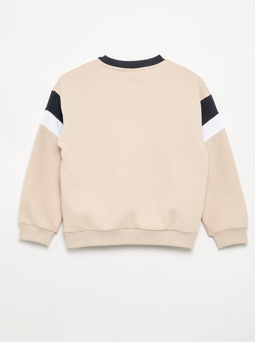 Sweatshirt 'Bluey' com gola contrastante - Kiabi