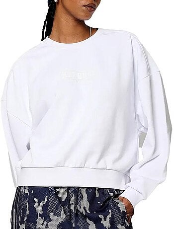 Sweatshirt branco kaporal vapre para mulher