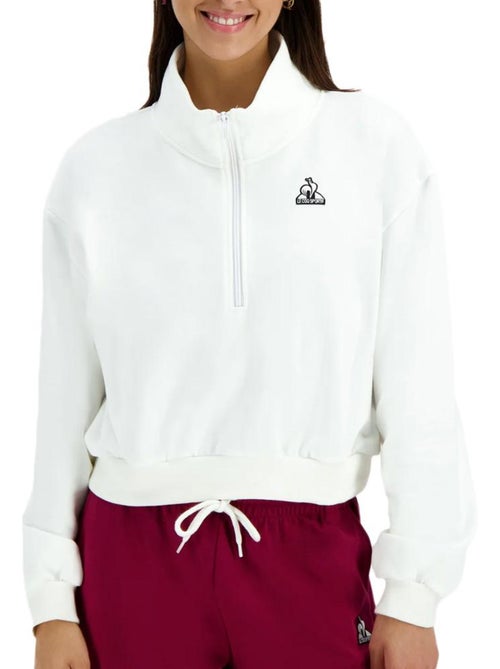 Sweatshirt Branco Le Coq Sportif Heritage para Mulher - Kiabi Sweatshirt Branco Le Coq Sportif Heritage para Mulher - Kiabi