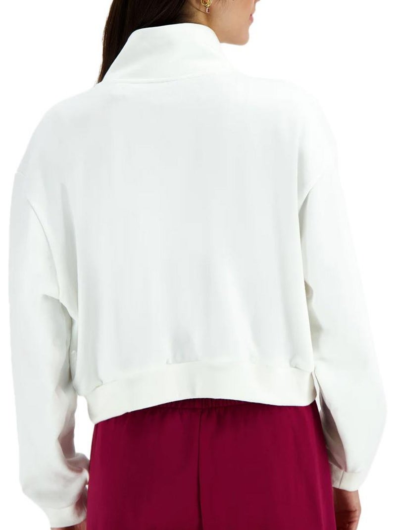 Sweatshirt Branco Le Coq Sportif Heritage para Mulher Branco - Kiabi