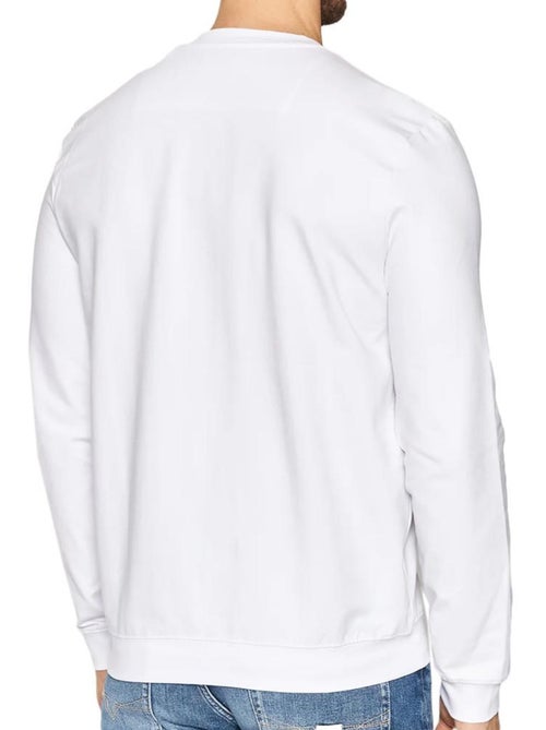 Sweatshirt branco masculino guess com logótipo triângulo - Kiabi Sweatshirt branco masculino guess com logótipo triângulo - Kiabi