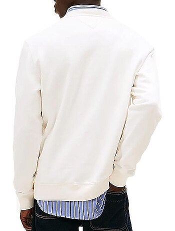 Sweatshirt Verde Masculina Tommy Hilfiger Reg Flag Crews