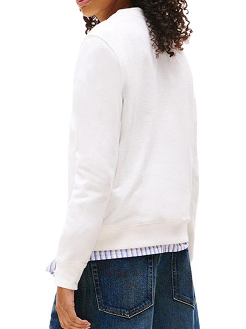 Sweatshirt Branco Tommy Hilfiger para Mulher 21960 - Kiabi Sweatshirt Branco Tommy Hilfiger para Mulher 21960 - Kiabi