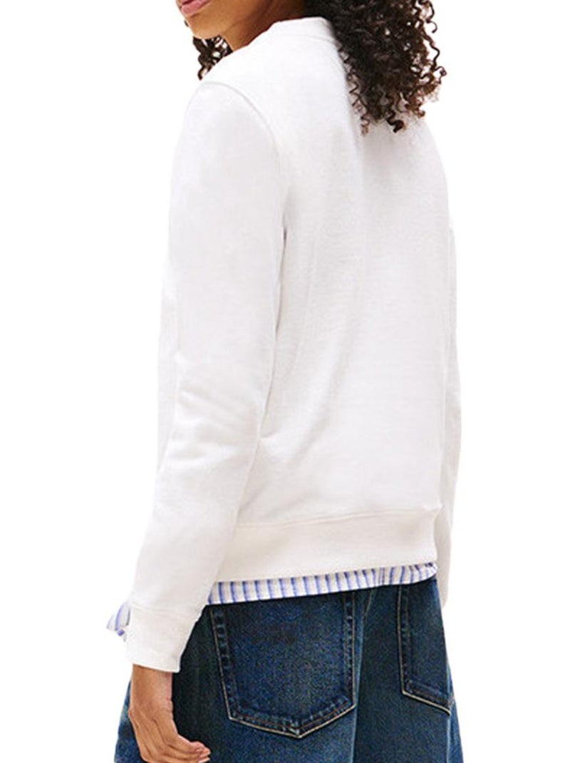 Sweatshirt Branco Tommy Hilfiger para Mulher 21960 Branco - Kiabi