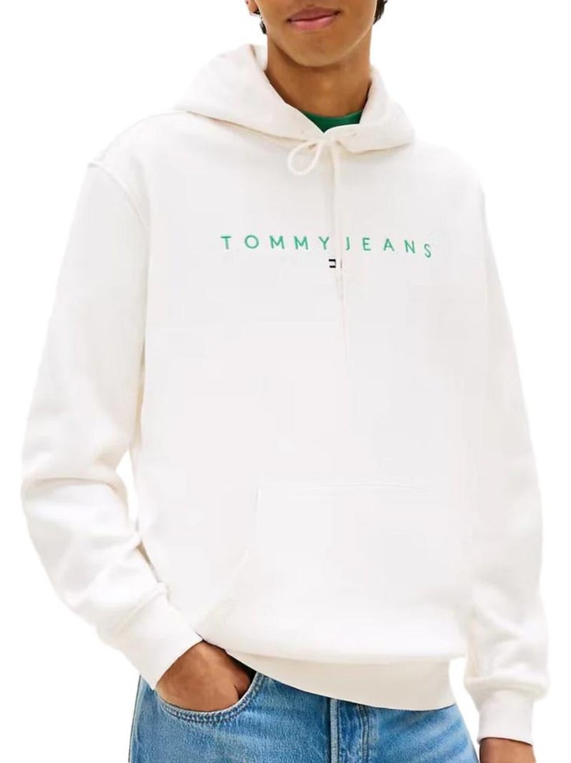 Sweatshirt branco tommy hilfiger washed para homem dm0dm20746 Branco - Kiabi