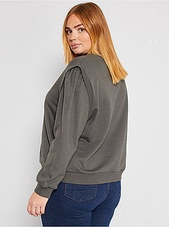 Sweatshirt cabeça de mangas fantasia - Kiabi