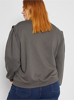 Sweatshirt cabeça de mangas fantasia - Kiabi