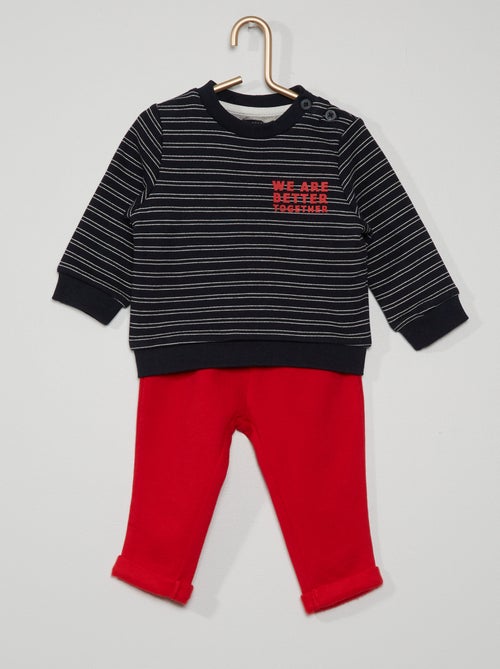 Sweatshirt + calças - Kiabi