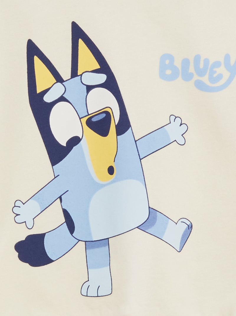Sweatshirt + Calças de fato de treino 'Bluey' - 2 peças Branco - Kiabi