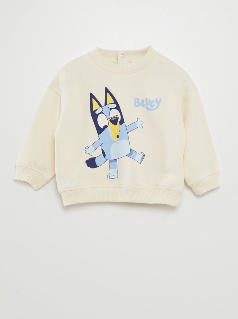 Sweatshirt + Calças de fato de treino 'Bluey' - 2 peças Branco - Kiabi