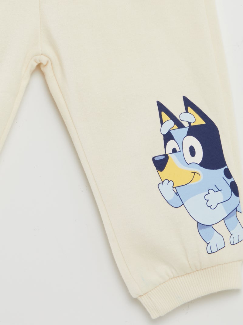 Sweatshirt + Calças de fato de treino 'Bluey' - 2 peças Branco - Kiabi