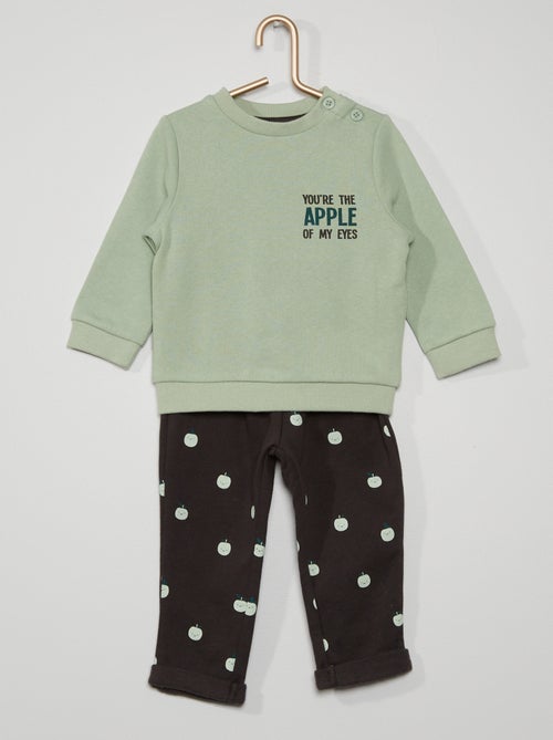 Sweatshirt + calças - Kiabi