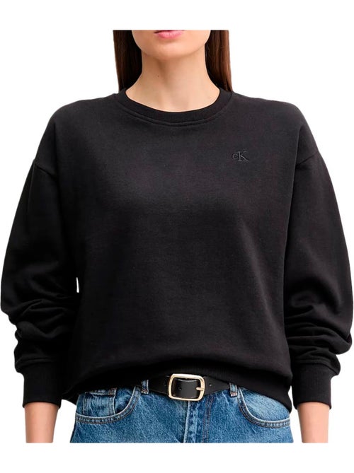 Sweatshirt Calvin Klein Jeans Archive Preto para Mulher - Kiabi Sweatshirt Calvin Klein Jeans Archive Preto para Mulher - Kiabi
