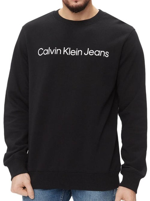 Sweatshirt calvin klein jeans core instit para homem preto - Kiabi Sweatshirt calvin klein jeans core instit para homem preto - Kiabi