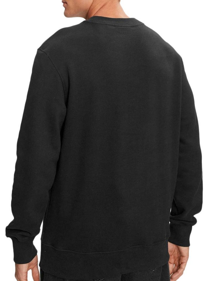 Sweatshirt Calvin Klein Jeans Monologo Chenille Preto para Homem Preto - Kiabi