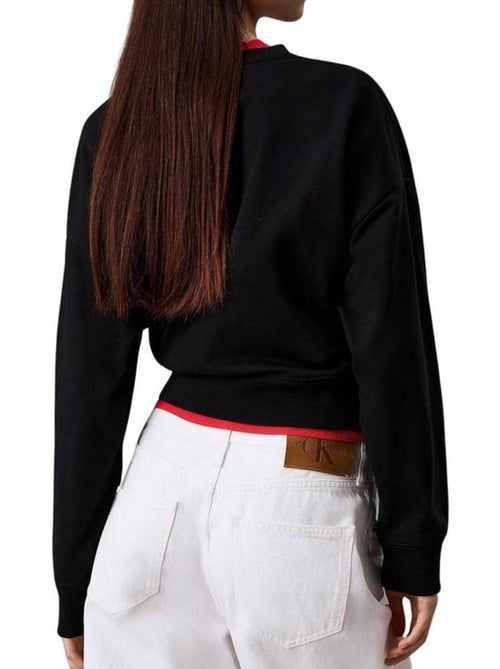 Sweatshirt Calvin Klein Jeans Preto para Mulher LV047B234G - Kiabi